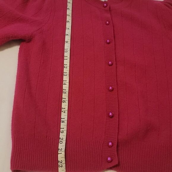 Vintage Adele Joyce lambwood /angora cardigan size large. - Picture 7 of 9